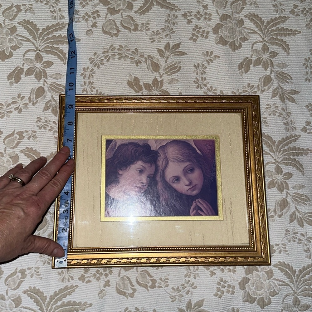 Two Angels framed print - Picture 4 of 5